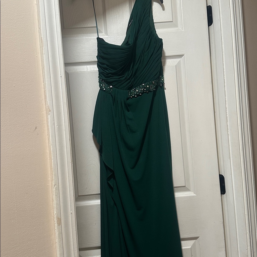 JS Boutique One Shoulder Green Dress